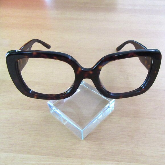 Tory Burch faux tortoiseshell sunglass frames - case & pouch - unisex - Picture 2 of 11